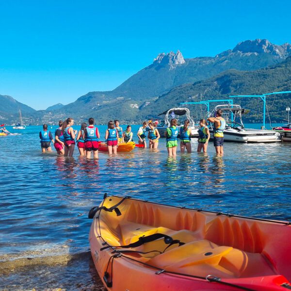 Kayak paddle au Lac d'Annecy