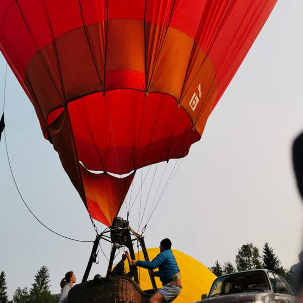 Décollage en montgolfière à Annecy